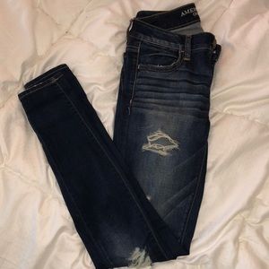 Distressed jeans